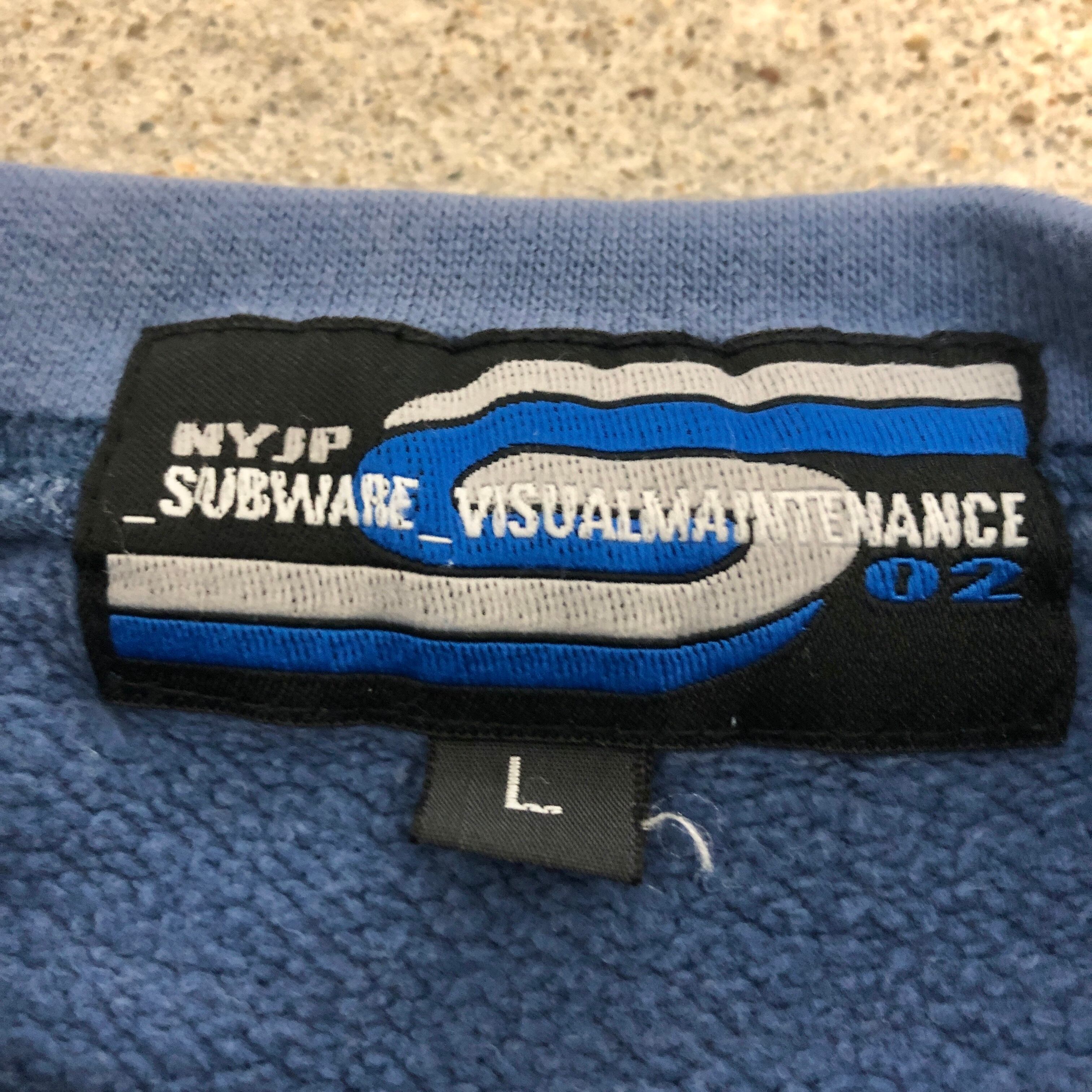 90~00s SUBWARE/NYJP/Logo Sweat/L/刺繍ロゴ/スウェット 90~00s SUBWARE/NYJP/Logo Sweat/L/刺繍ロゴ/スウェット