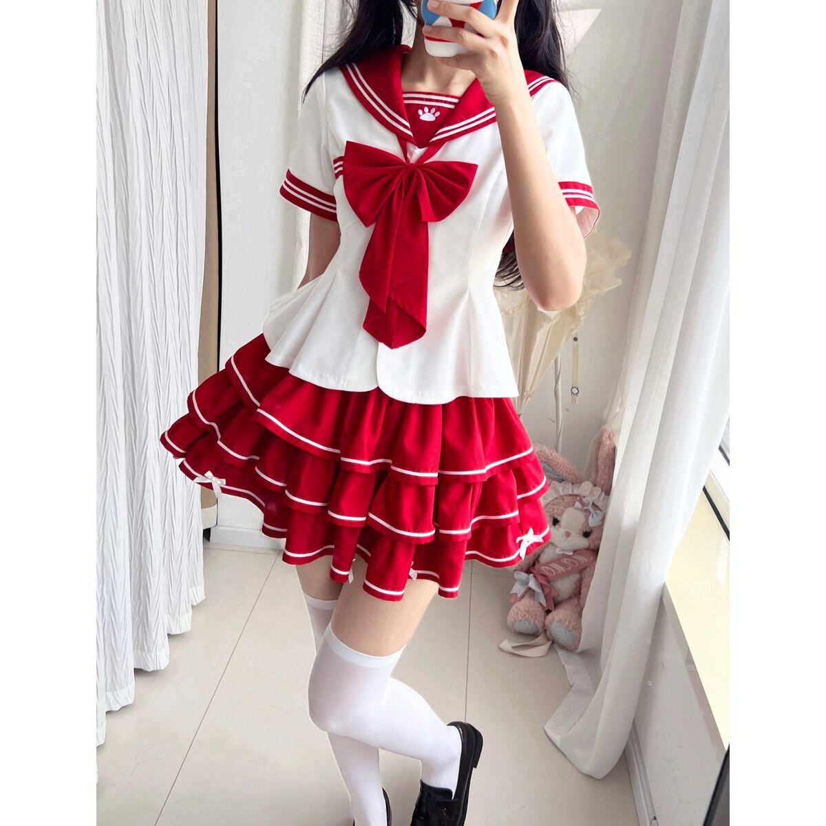 うさみみティアードスカートセーラー服セット | Maiden's Rêve