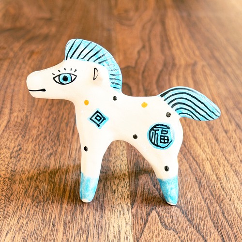 山口祥治　干支フィギュア 午（ウマ）「ウマジャロウ UJ-191」 工房：喜鶴製陶（有田焼）