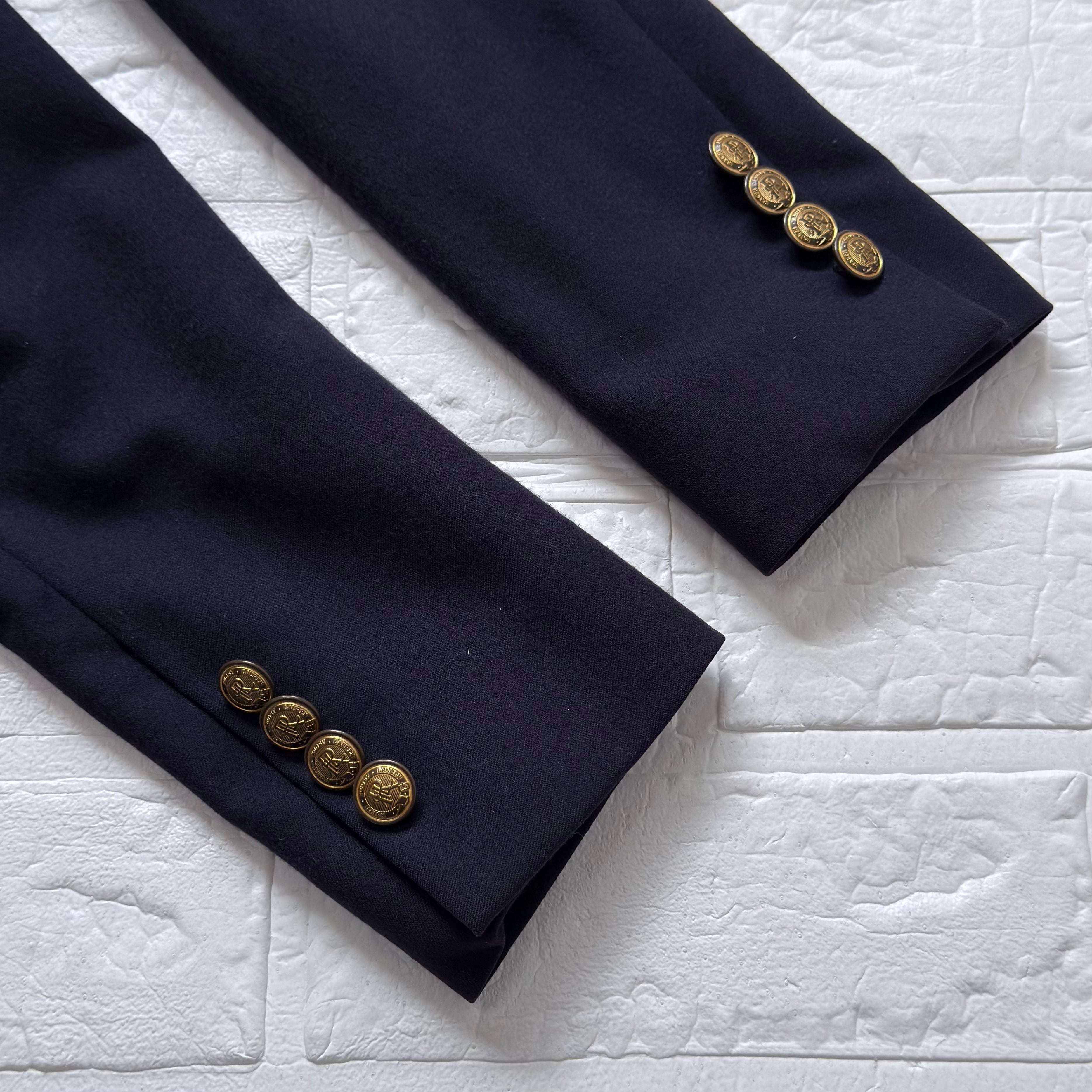 Rugby Ralph Lauren 金釦ブレザー 段返り3B サキソニーウール ネイビー