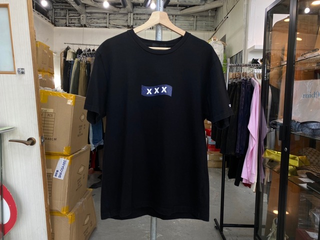 GOD SELECTION XXX 6TH PYSON BOX LOGO TEE LARGE BLACK