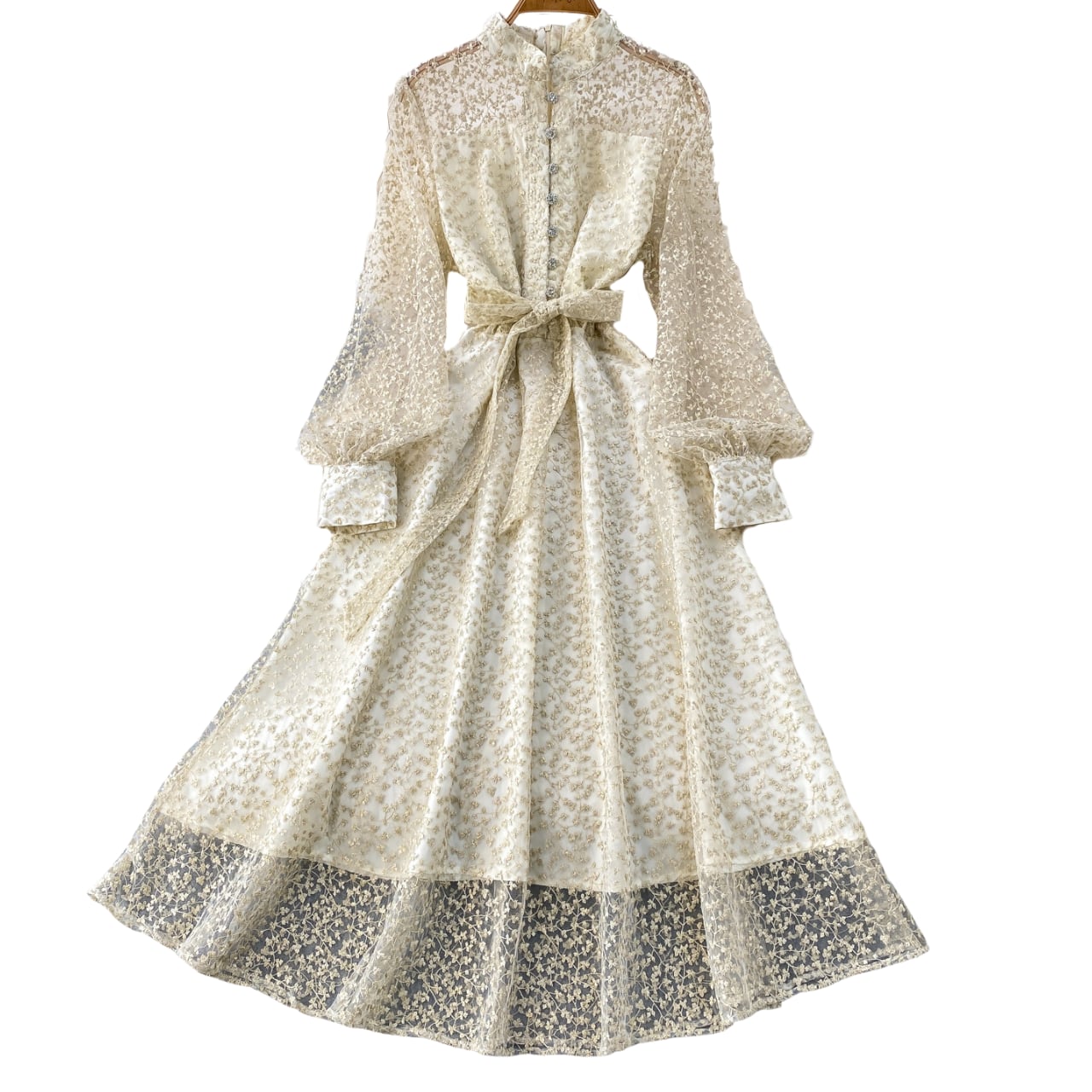 セレーヌリーフレースワンピース L2123