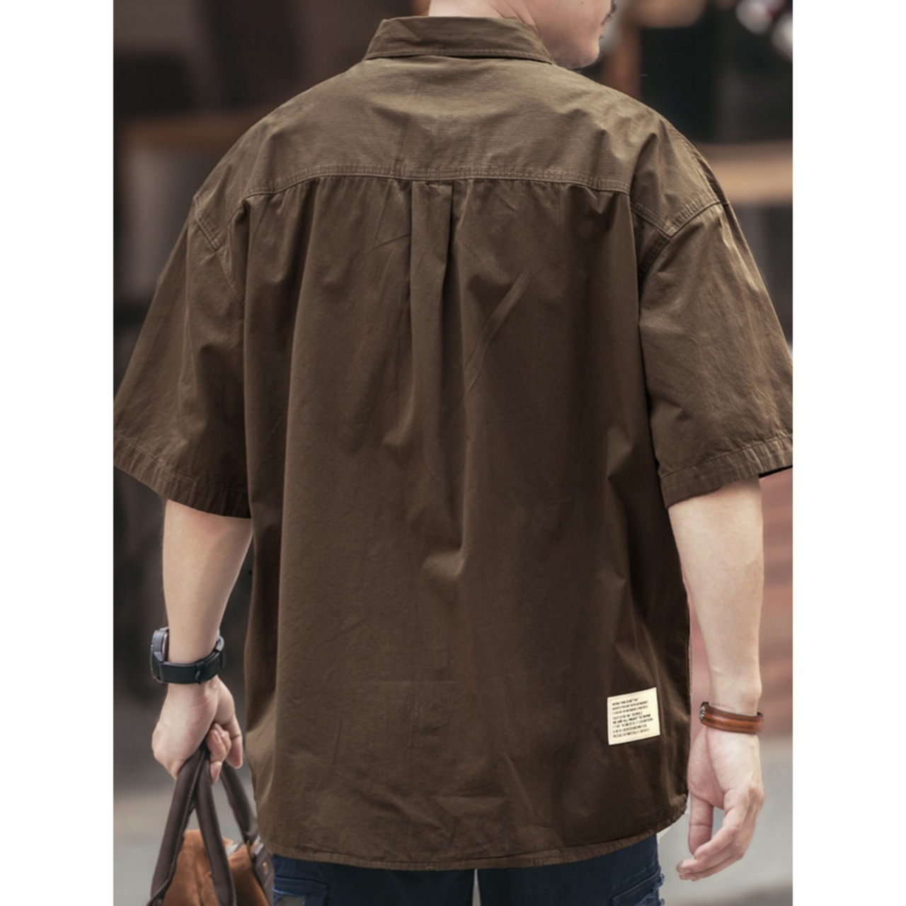 Button-Down Regular Collar Work Shirt ◇ H0277