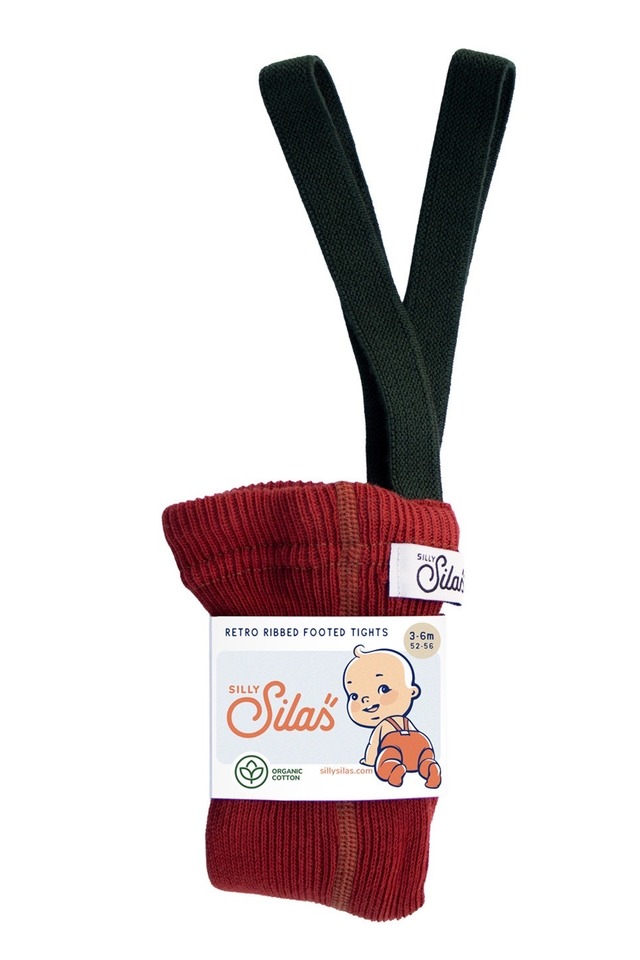 organic zoo×Silly Silas/classic Footedcollection-Maple Leaf×Dark Forest Green