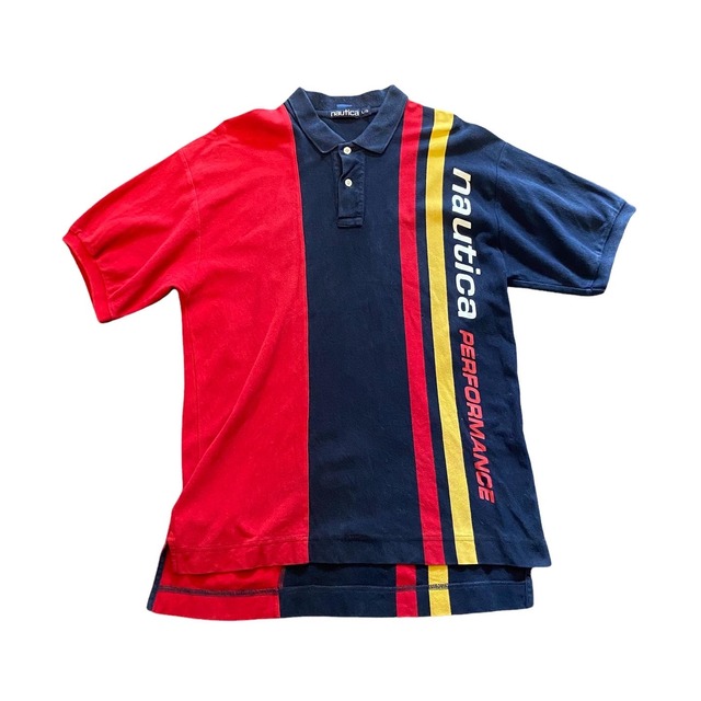 90’s nautica performance Tricolore Shirt