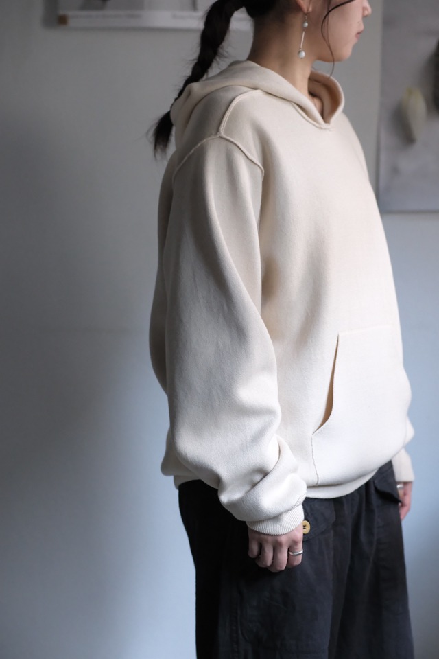"UNDYED STANDARD"  "KNIT WFACE HOODIE"