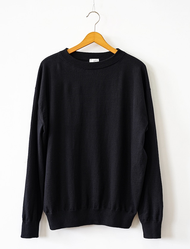 aulico :  KNIT PULLOVER / BLACK