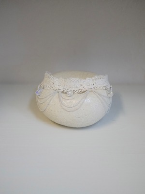 Lace Chain Choker / WHITE