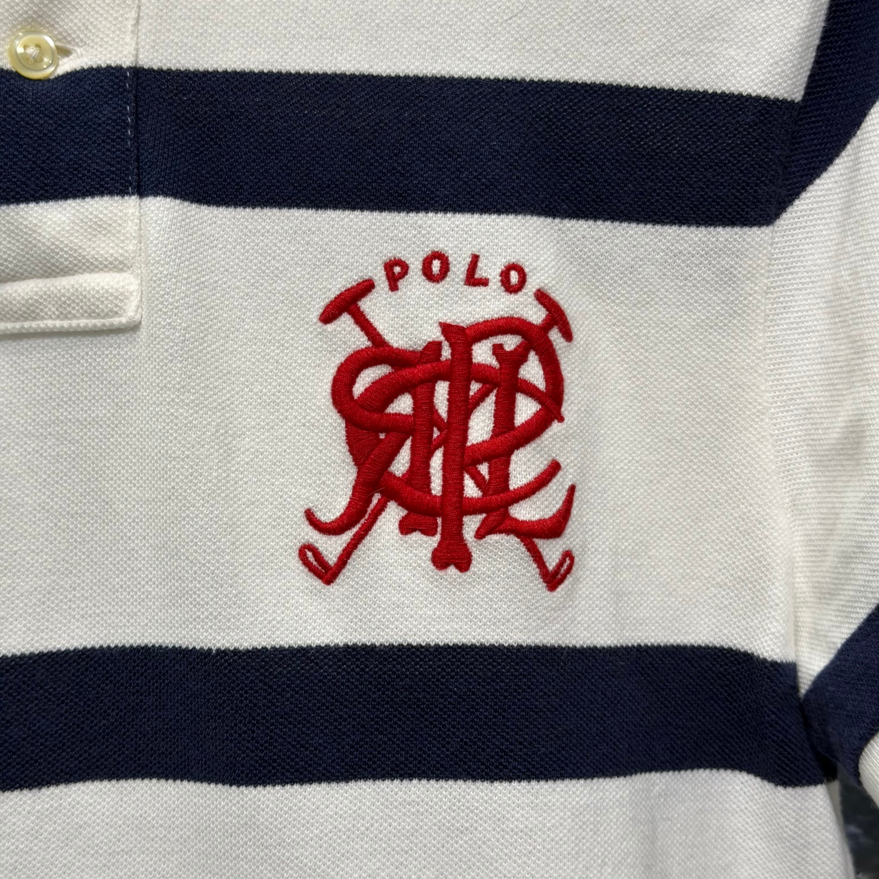 POLO RALPH LAUREN ボーダー ポロシャツ ネイビー ホワイト ポロラルフ