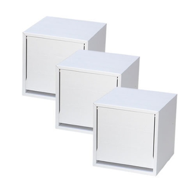 カラー木目キューブラック3個セット Gravif【0140-125】