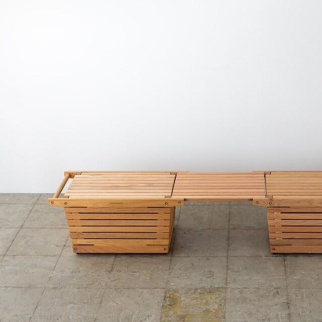 IKIKI シェルフコンテナ＋ソリッドパネルセット　オーク IKIKI シェルフコンテナ＋ソリッドパネルセット オーク IKIKI シェルフ