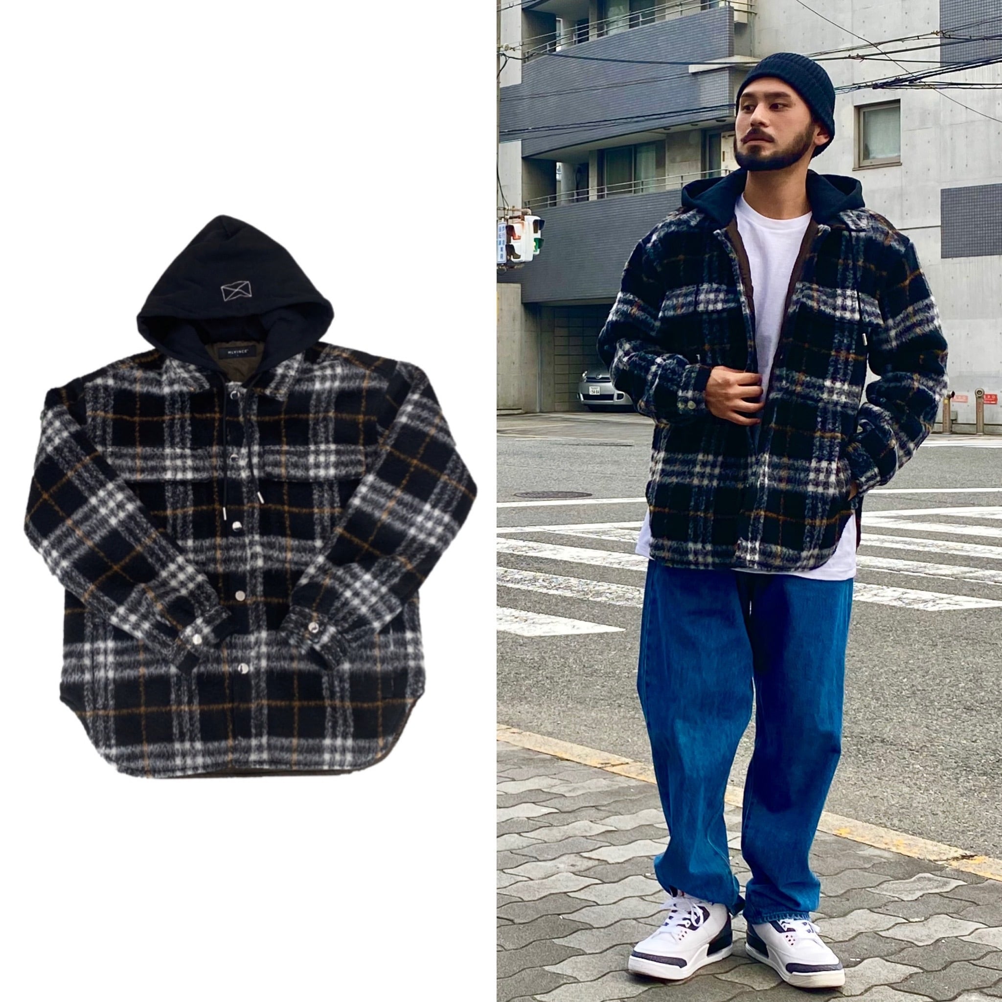 MLVINCE Oversized heavy hooded jacket