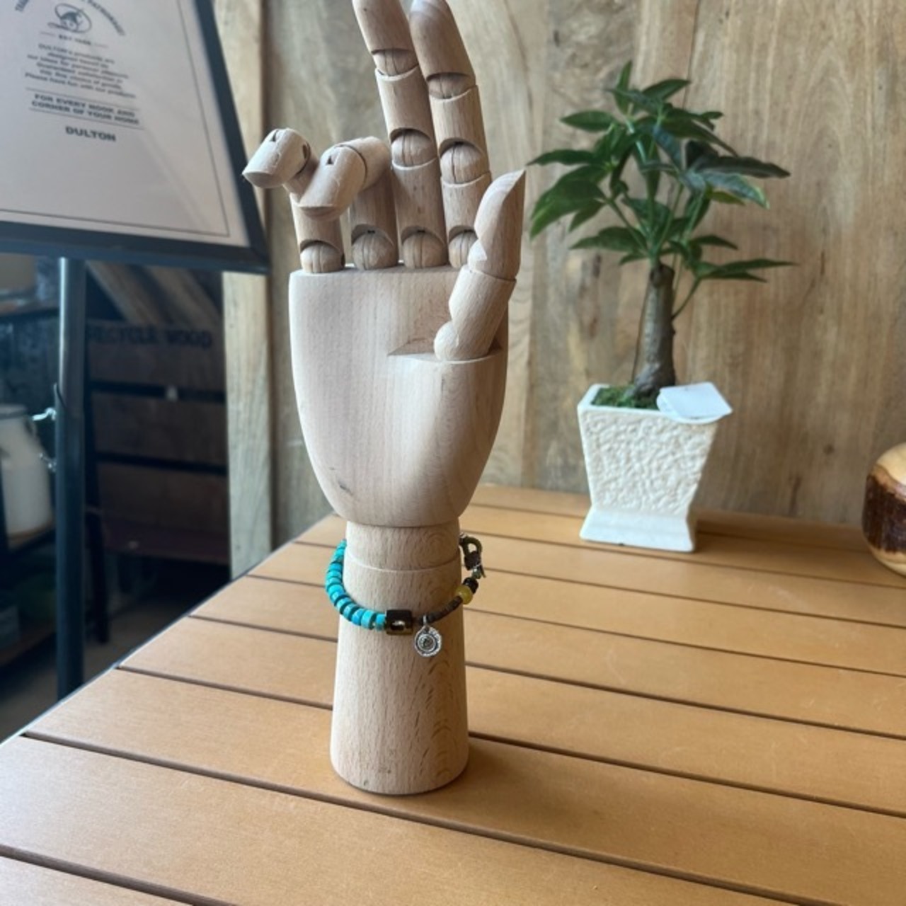 TOPANGA Accessory　Green Stone Bracelet  　Size 17cm　19cm 　グリーンストーン　bracelet　ブレスレット　Jewelry ジュエリー