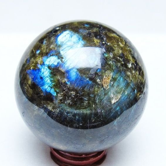 ラブラドライト 丸玉 72mm スフィア 一点物 151-9189