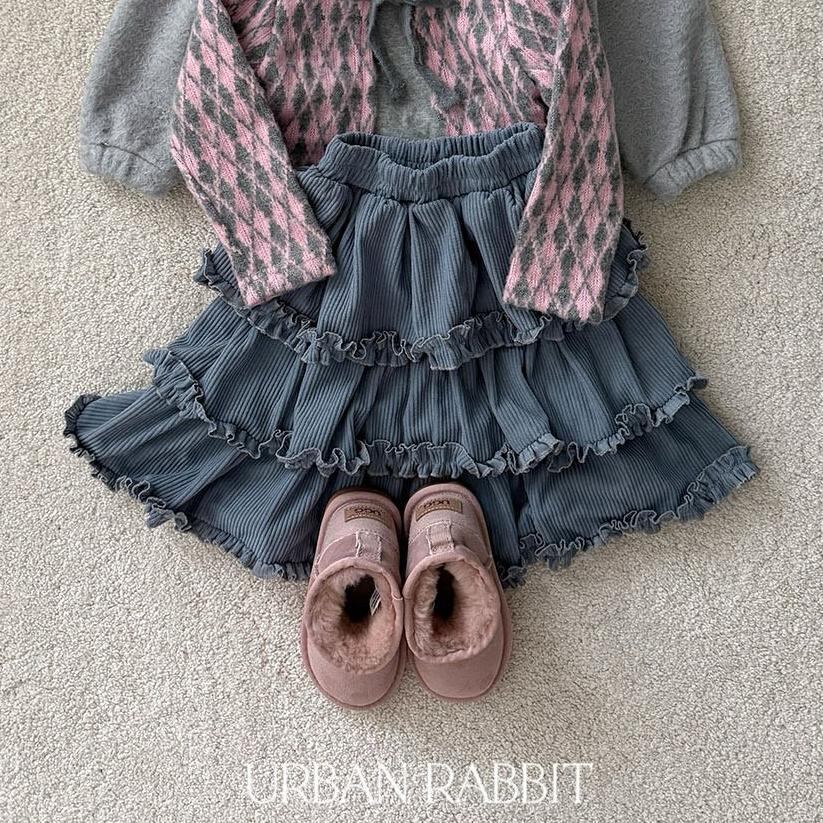 【2点送料無料】«予約»«Urban rabbit» フリルカンカンスカート 2colors