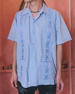 USED guayabera shirt