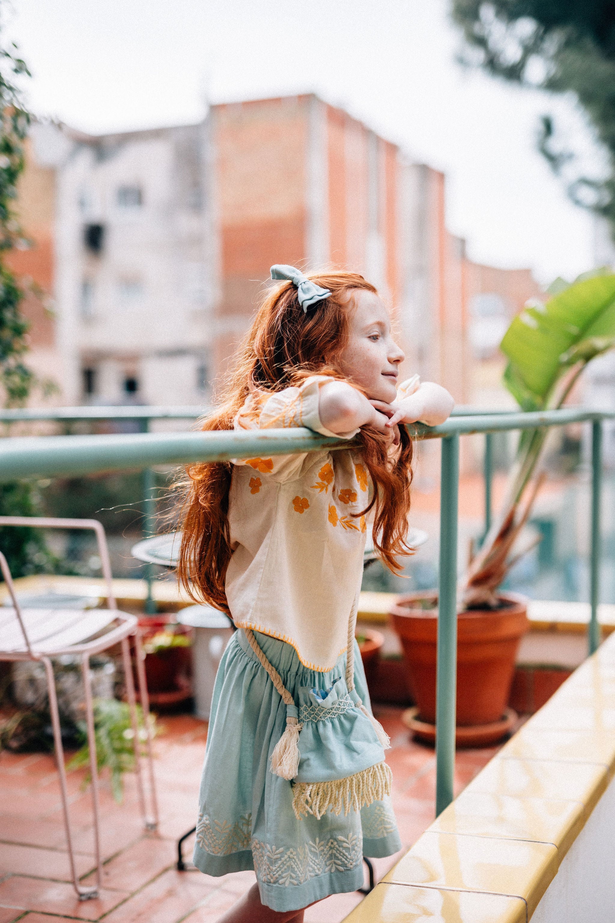Colette Marguerite Skirt Blue Ciel | RESONASON