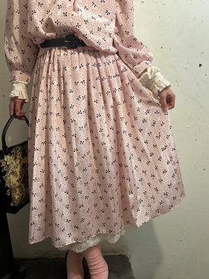 80's ribbon pink dress
