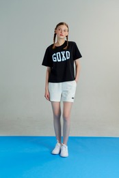 GOXO ゴーエックスオー フックスライススポーツフィットショートパンツ ホワイト ユニセックス