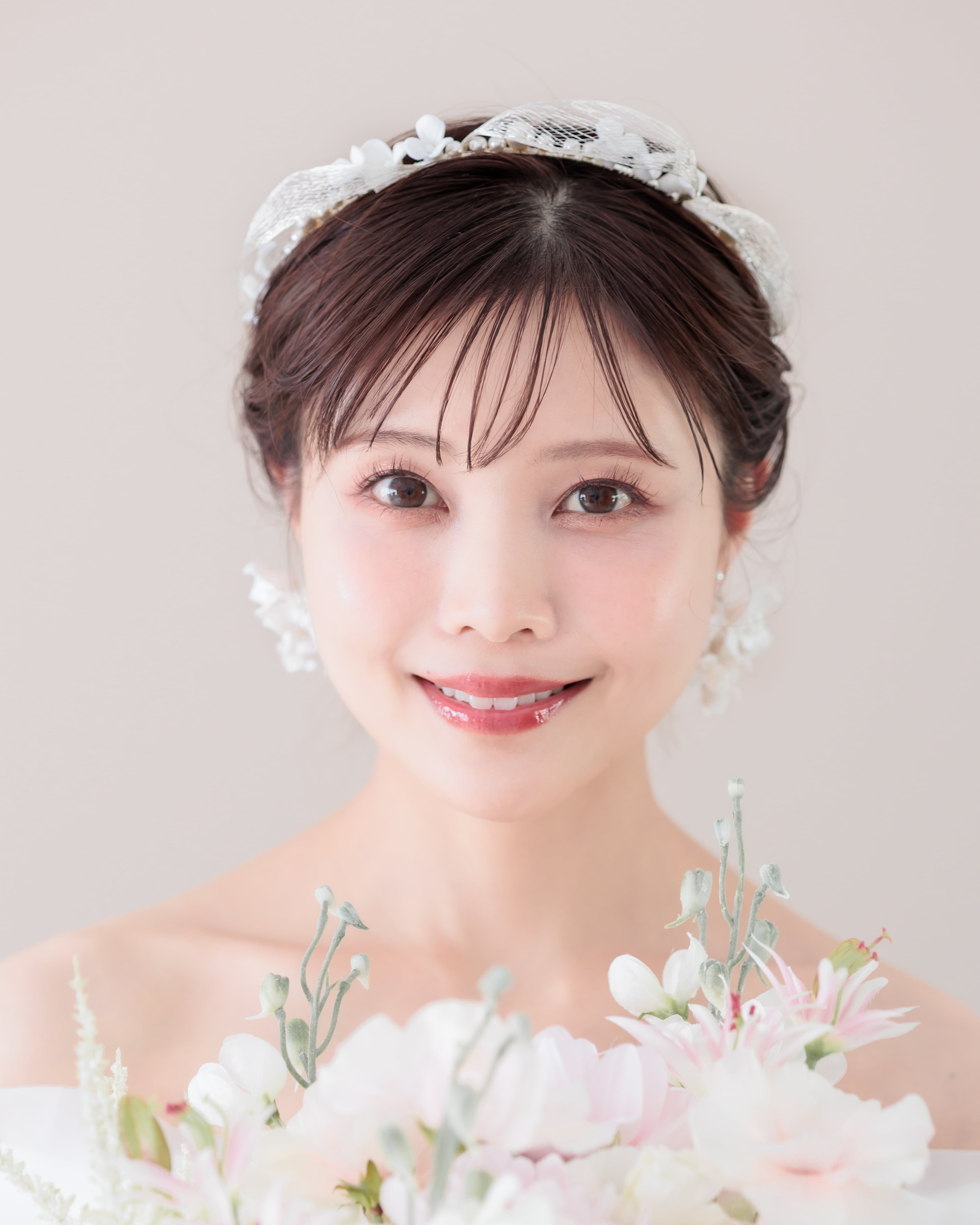 フラワーカチューシャウェディング【AH2507-03】 | ブライダル