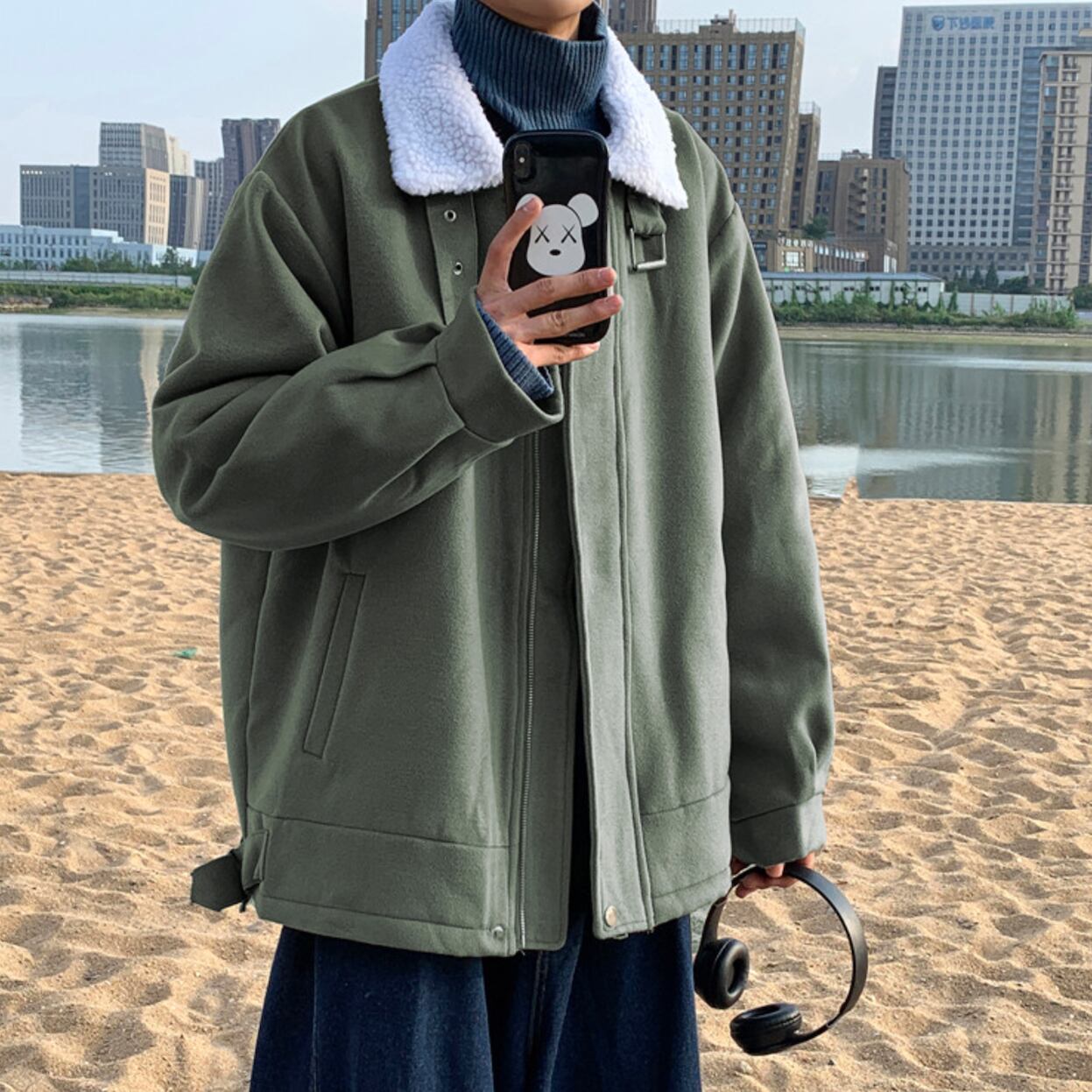 ハンティングジャケット 韓国ファッション通販 Nosweat