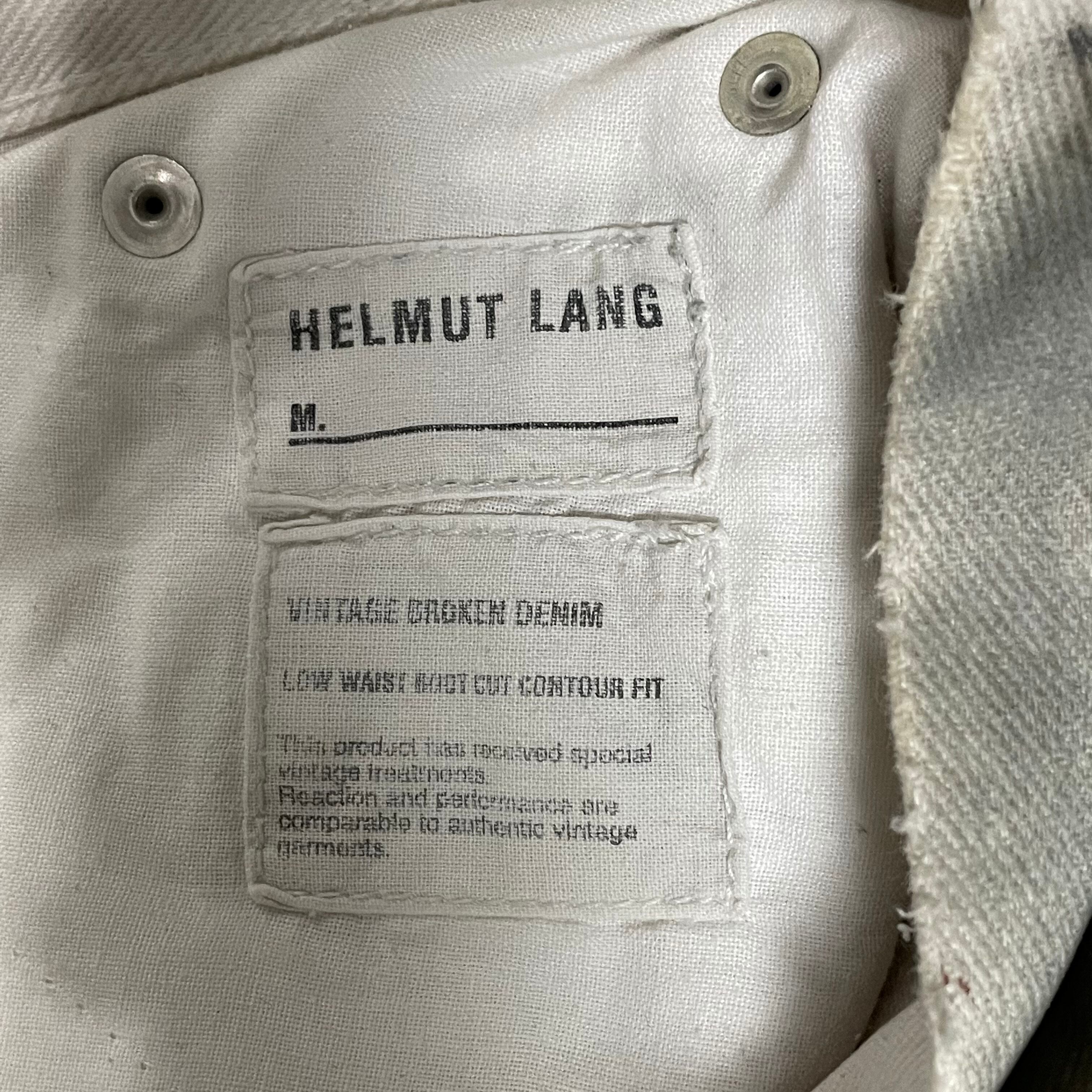 helmut lang 03ss dirt wash paint broken denim | JizhoH