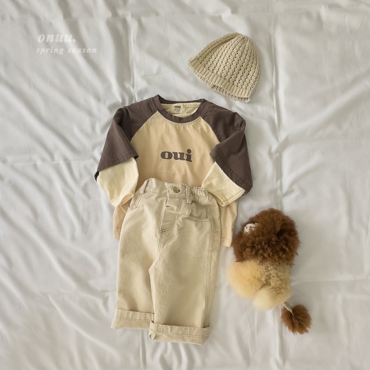 【ONU】ouiラグランTシャツ yellow 70~120cm 240210on - 7