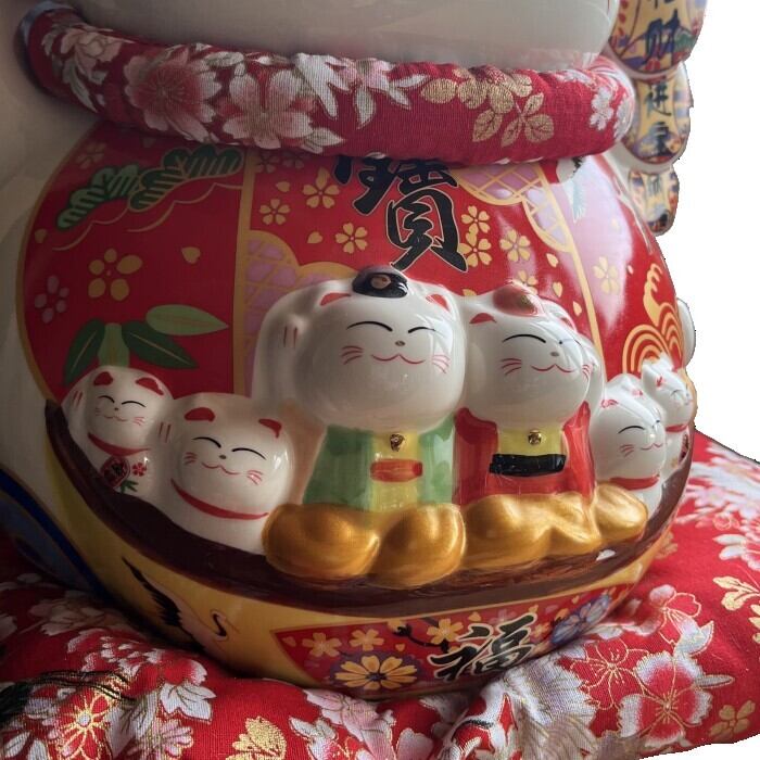 招き猫 招財 進宝 納福 AU24016 大願成就 招福 まねき猫 ねこ 金