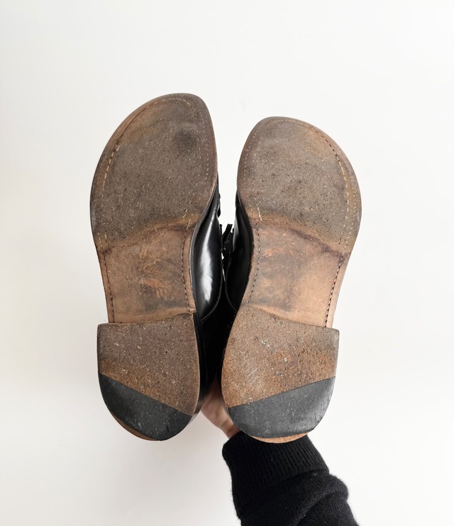 OLD ENAMEL DRESS SHOES