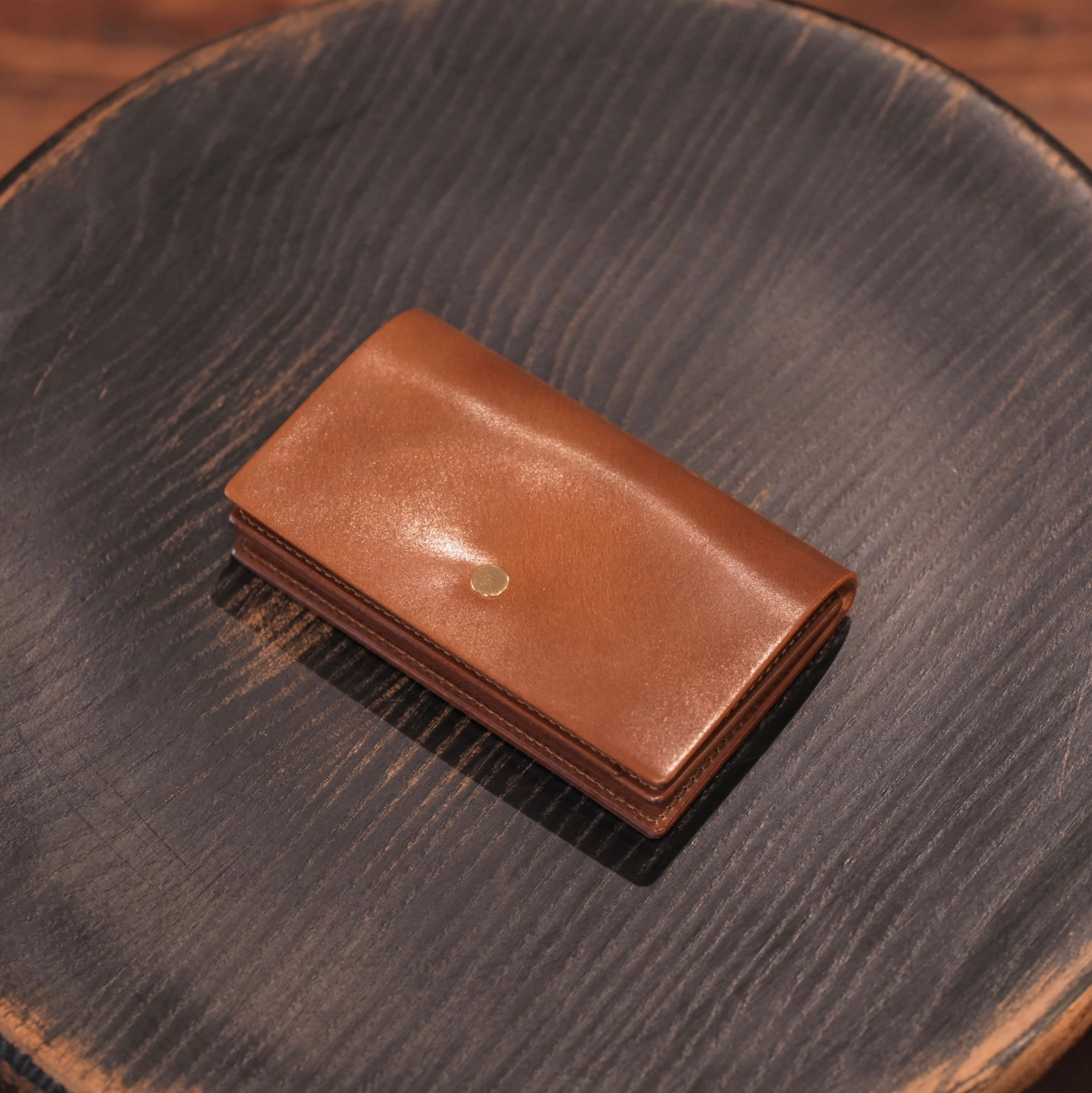 forme(フォルメ) "Card case" Cordovan×DOUBLE -Cigar×Brown-