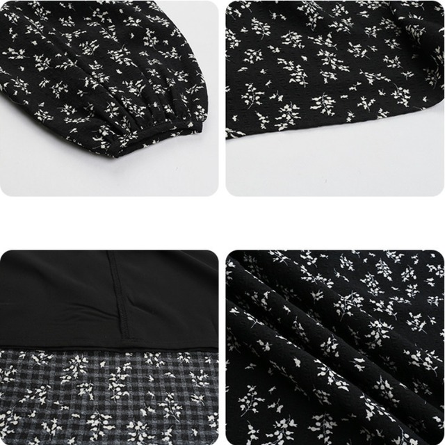 floral cutout one-piece　J00460