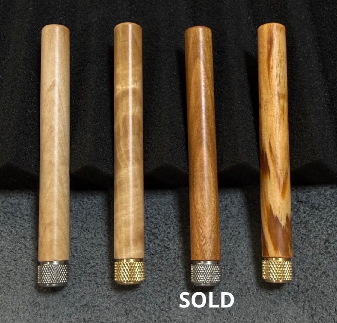 15黒柿木製芯ケース オリジナルキャップ 無塗装 | handwood