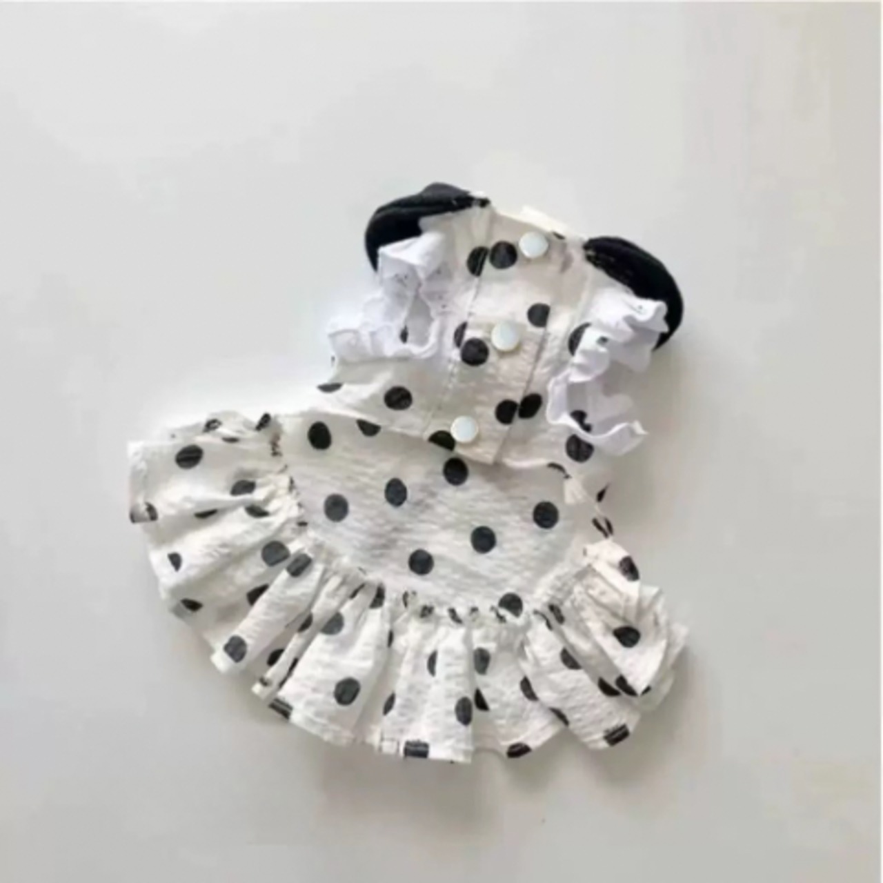 Classic Dot Ribbon Dress【sam50】