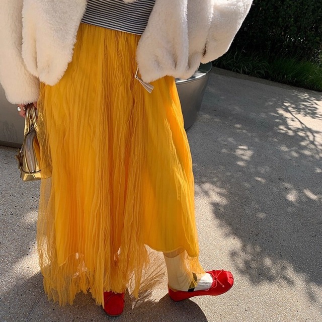 パプリカチュールギャザースカート　R01451