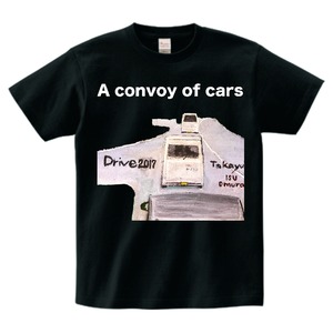 連なる車　tシャツ　０３