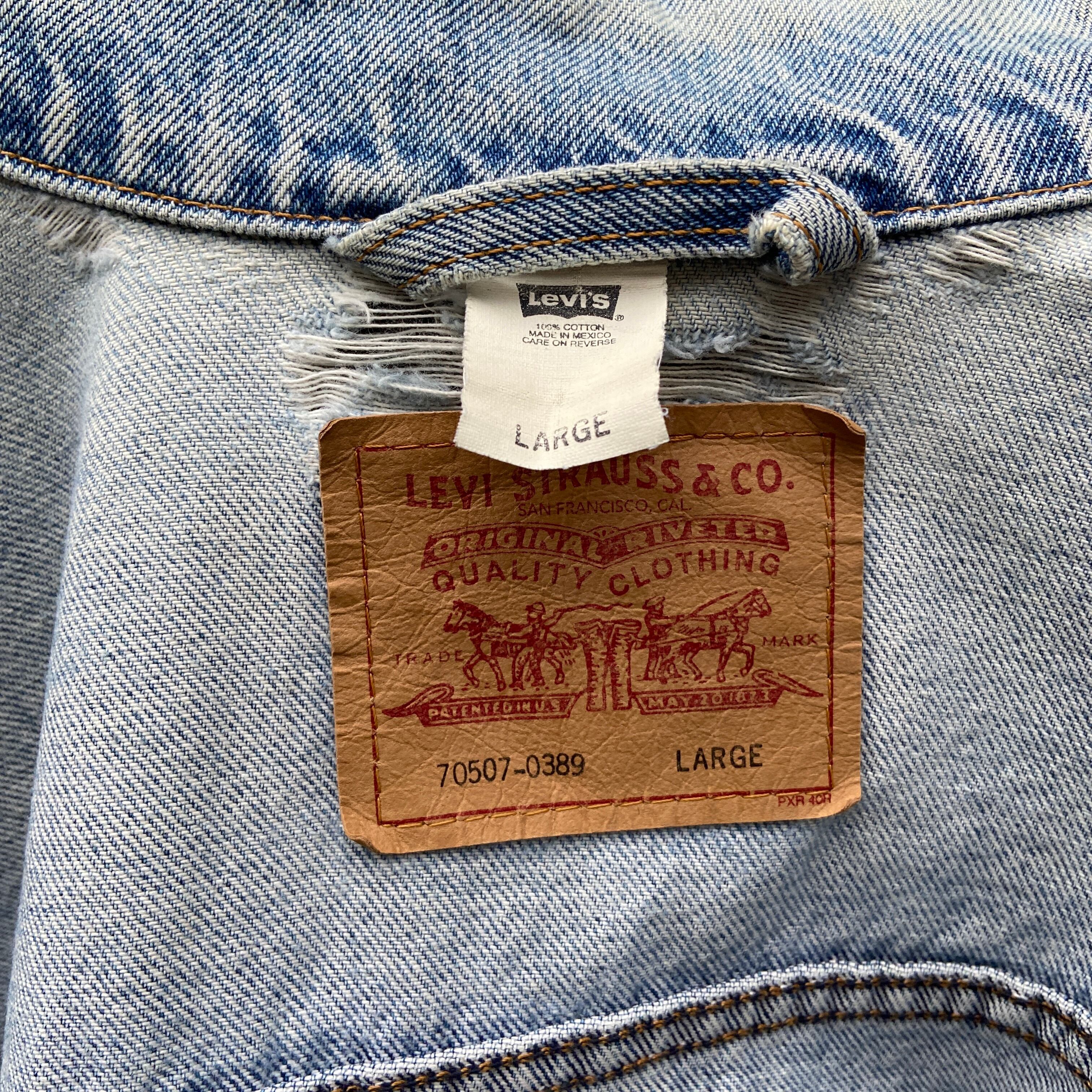 00年代 ビンテージ Levi's リーバイス 70507 デニムジャケット メンズL