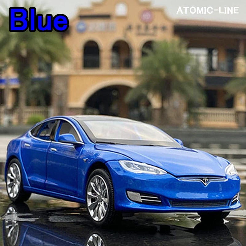 テスラ MODEL S 1/32 ミニカー 全4色 ライト点灯 エンジンサウンド