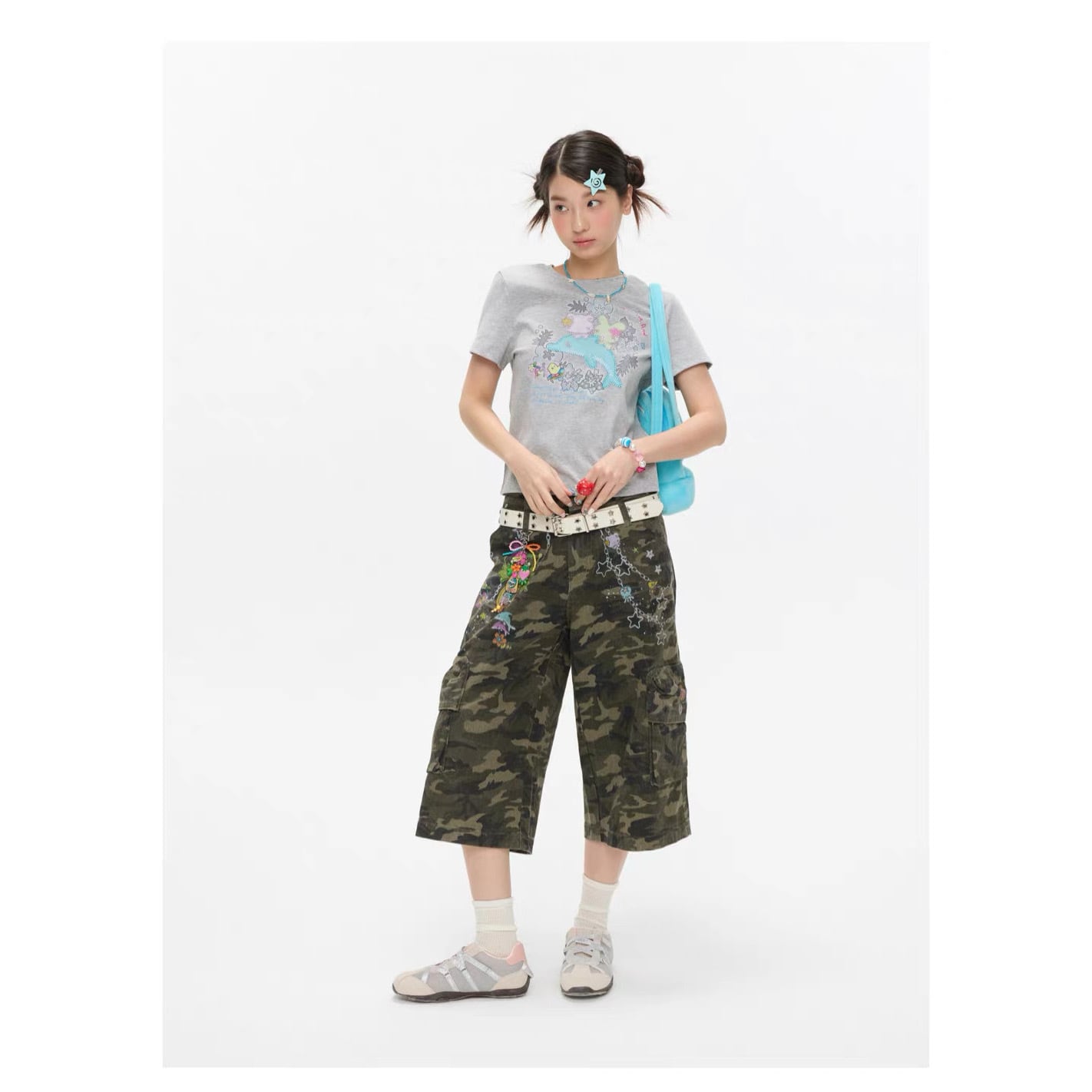BETWEENAND] Retro Print Camouflage Pants | Pay ID
