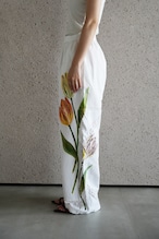 vintage lace pants red tulip