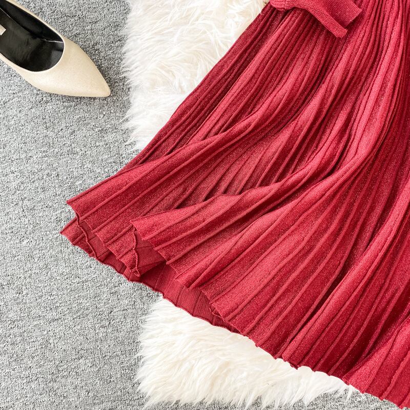 【ラテン】赤ラメ　Lサイズ　スカート b316