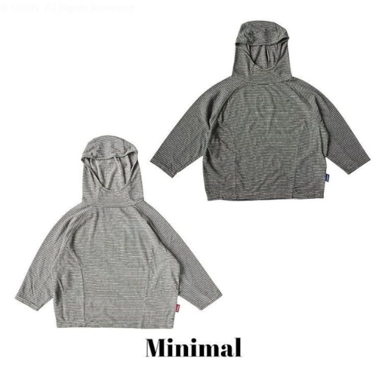 韓国子供服 / 26Autumn / MINIMAL / ストライプフードTシャツ / 秋服 *S~JM*