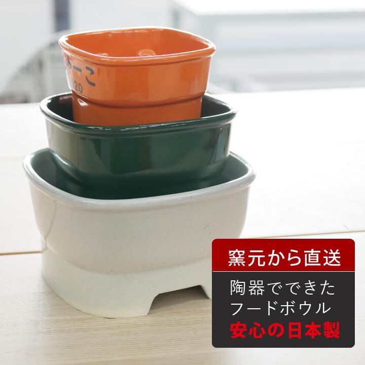送料無料 名入れ name＆numberが入る 早食い防止 高台フードボウル