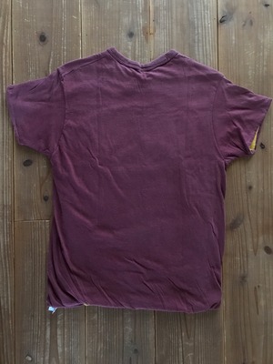 80's Champion トリコタグ "HARVARD" リバーシブルTシャツ 3段プリント 表記(L) エンジ