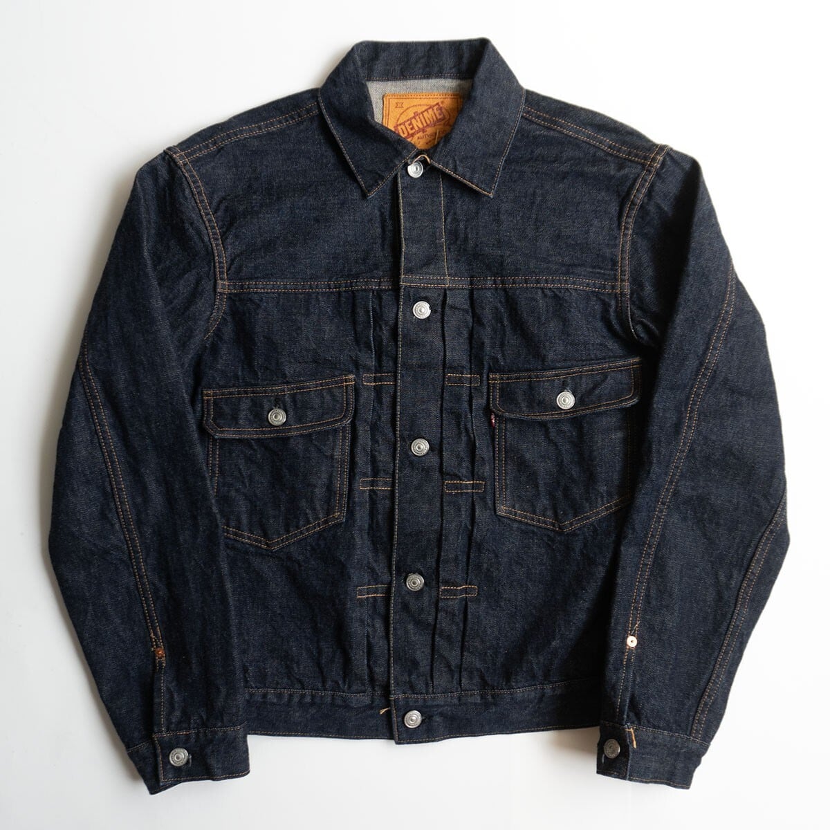 雰囲気◎ 旧DENIME 507 濃紺 2nd デニムジャケット ハギ付 M 美品/濃紺】DENIME 【× WAREHOUSE 507 2nd type デニムジャケット】 40