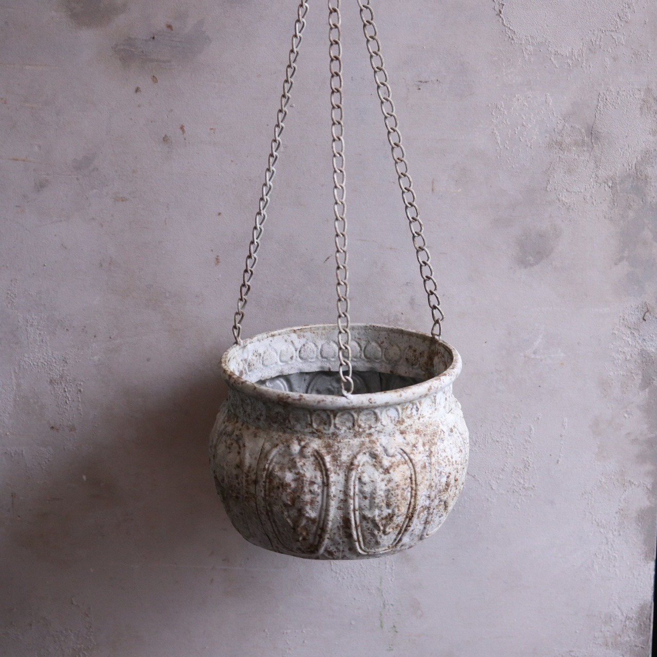 mondimanche 植木鉢　アンティークデコレハングW｜シャビーシック　オシャレに吊り下げれるポット　UF669
