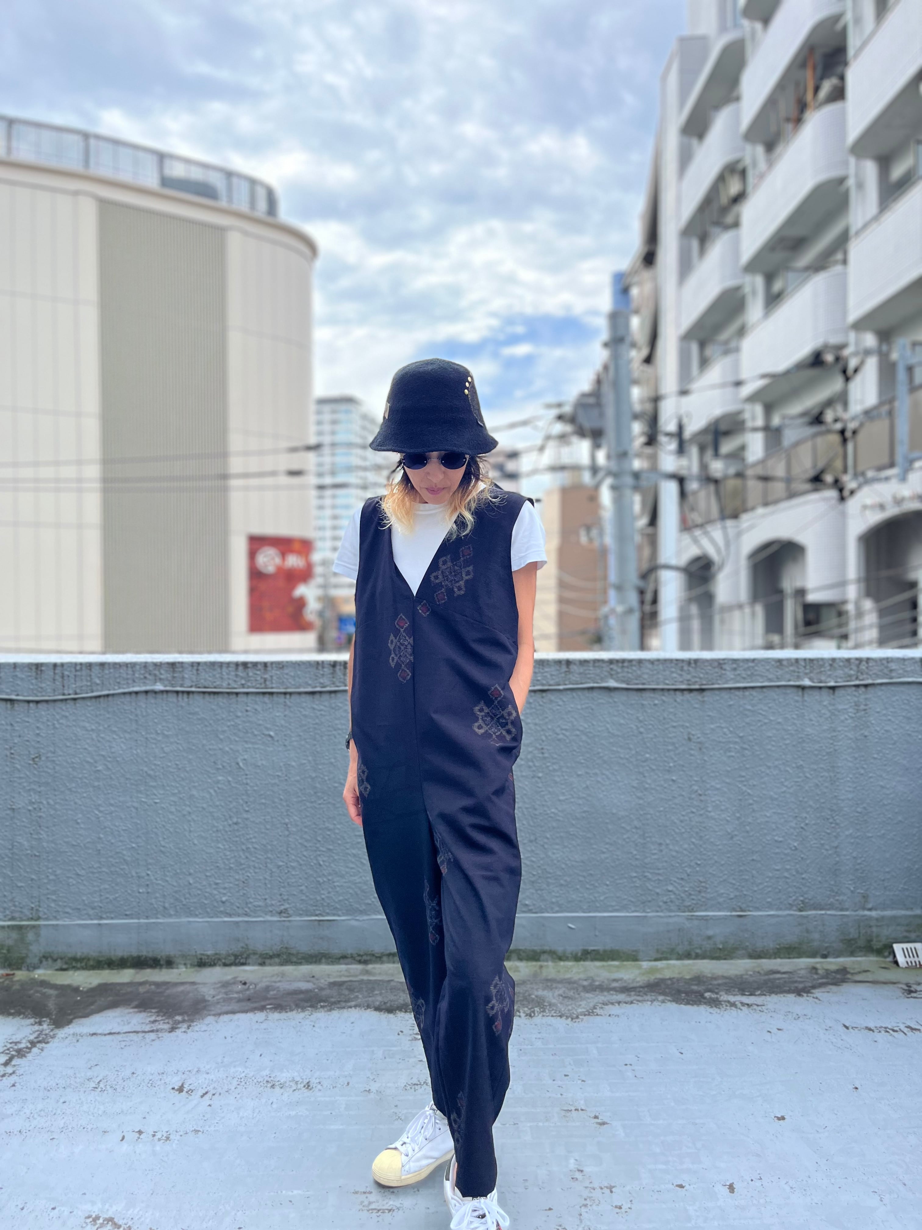 1点もの New Era裃_ kamishimo 着物リメイク 着物リユース ツナギ