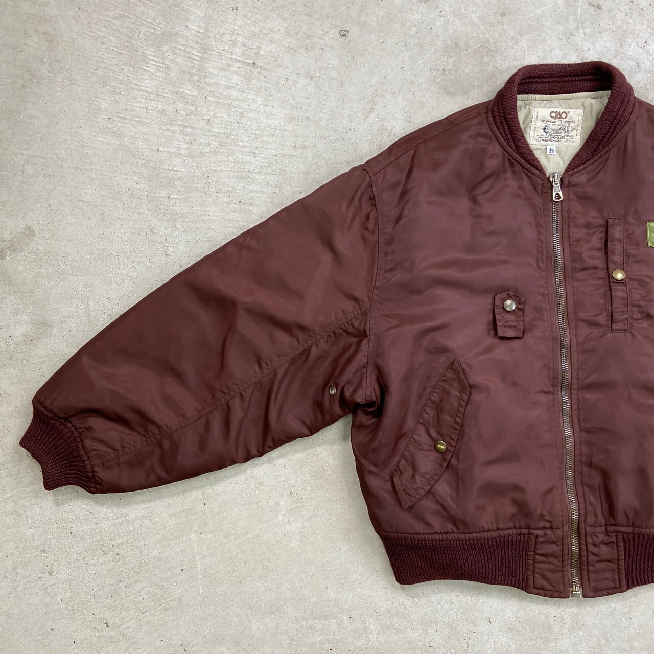 イタリア製 CiAO SPORTSWEAR MA-1タイプ ミリタリー フライト