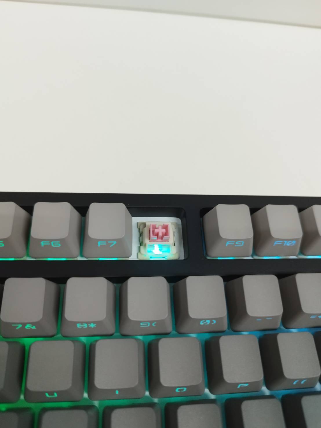 美品】Keydous NJ80/NJ80-CP/ワイヤレスメカニカルキーボード