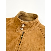 80s L.L.Bean LAMB SUEDE HARRINGTON JACKET Size 40