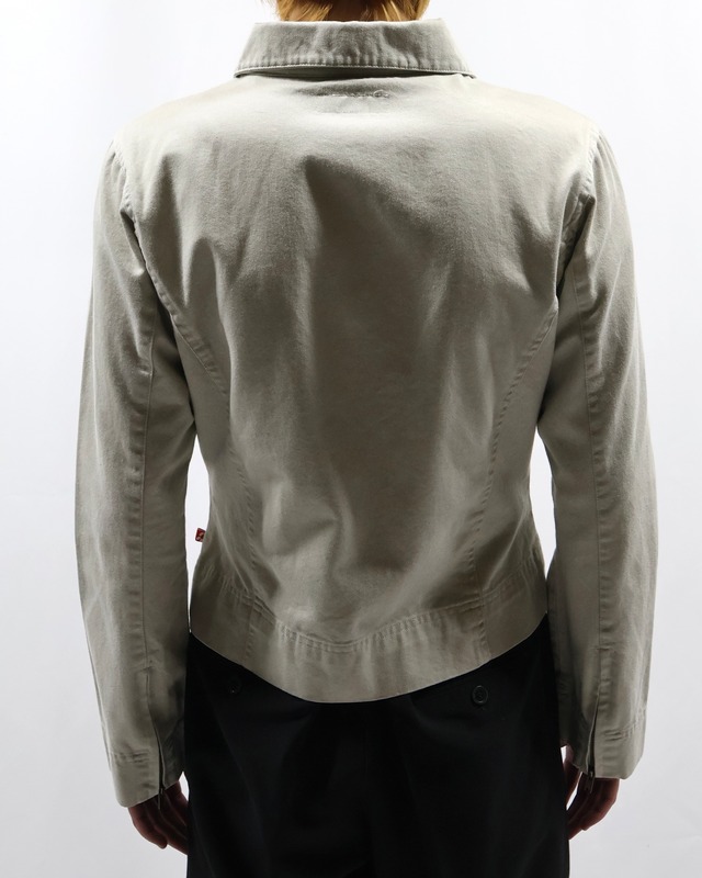 minimal cotton drizzler jacket